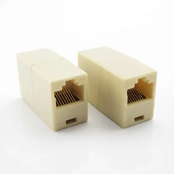 Evrensel Plastik Konnektör Dişi Dişi Çoğaltıcı Uzatma Geniş Bant Ethernet Ağ LAN Kablosu Marangoz Genişletici Tak