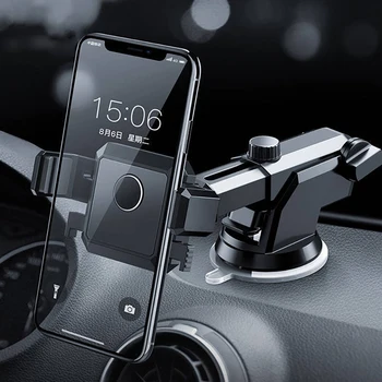FLOVEME Yeni Araç Telefonu Tutucu Araba Vantuz Braketi iPhone 13 12 Xiaomi Samsung GPS Ayarlanabilir Güçlü emiş Tutucu araba