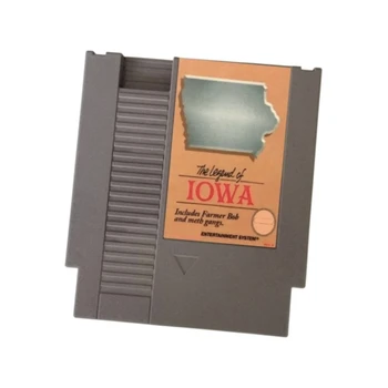 IOWA efsanesi Oyun Kartuşu NES Konsolu için 72Pins video oyunu Kartı