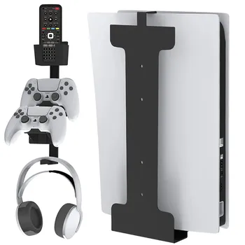 Için PS5 Oyun Konsolu askılı destek Denetleyici Duvar Braketi Kulaklık Depolama Rafı PS5 Aksesuarları PlayStation 5 İçin