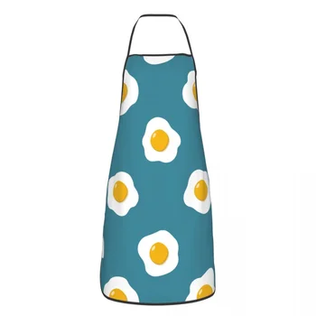 Kızarmış Yumurta Desen Önlük Unisex Kolsuz Cafe Önlükler Karikatür Polyester Mutfağı Pişirme Pişirme Ev Temizlik Önlük