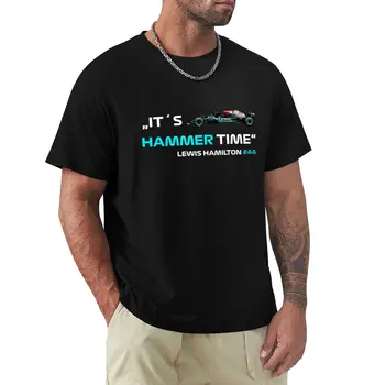 O mu?s Çekiç Zaman # 44 Lewis Hamilton Formula 1 T-Shirt sevimli giysiler yüce t shirt Kısa kollu erkek uzun kollu t shirt