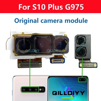 Orijinal Arka Ana Ön Selfie kamera kablosu Kablosu Samsung Galaxy S10 Artı S10 + G975 G975F G975U Arka Kamera Modülü Parçaları