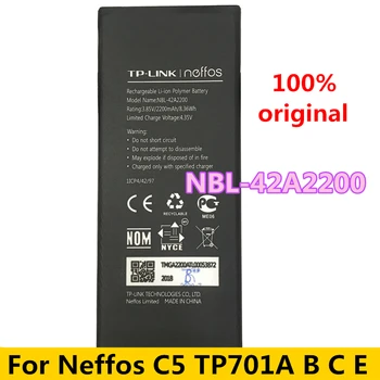 Orijinal Yeni NBL-42A2200 2200mAh Neffos C5 TP701A TP701B TP701C TP701E Yedek Telefon Pil