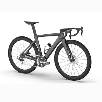 Tam karbon yol bisiklet iskeleti disk fren 700c İç hat THRU Karbon fiber yol bisiklet iskeleti bisiklet parçaları
