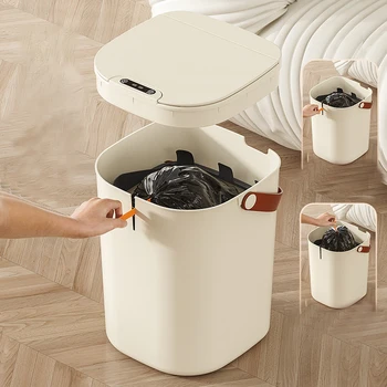 Yeni Akıllı çöp kutusu Ev Akıllı çöp kutusu Yatak Odası Mutfak Taşınabilir İpli Sensörü Banyo çöp tenekesi çöp kutusu