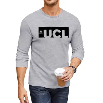 Yeni UCL Üniversitesi Koleji Londra Logosu siyah Uzun T-Shirt eşofman vintage giyim erkek vintage t shirt