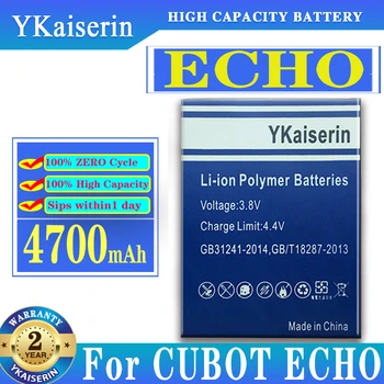 YKaiserin ECHO 4700mah Pil CUBOT ECHO İçin Cep Telefonu Pil